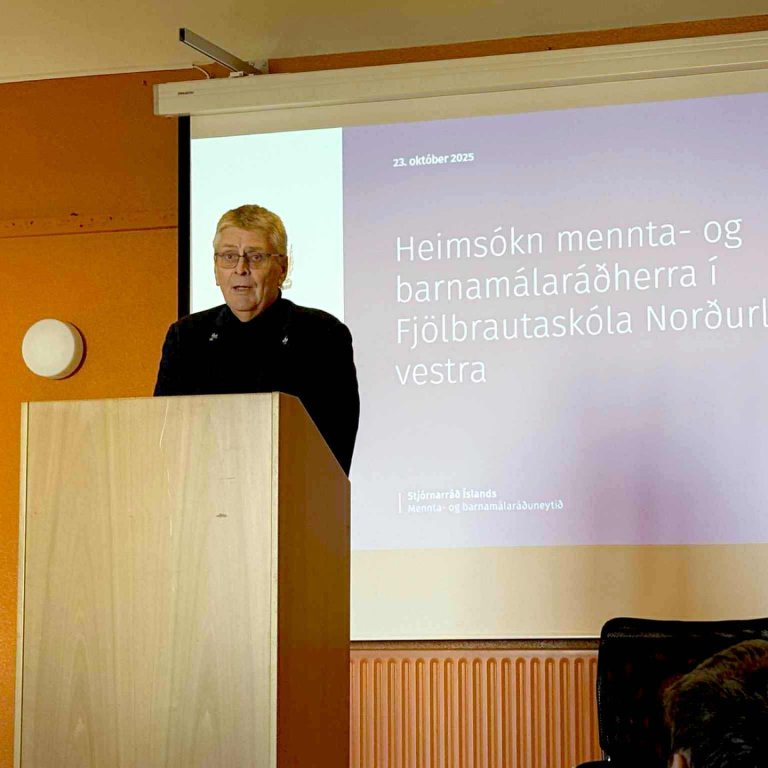 Mennta- og barnamálaráðherra, Guðmundur Ingi Kristjánsson.MYND GG