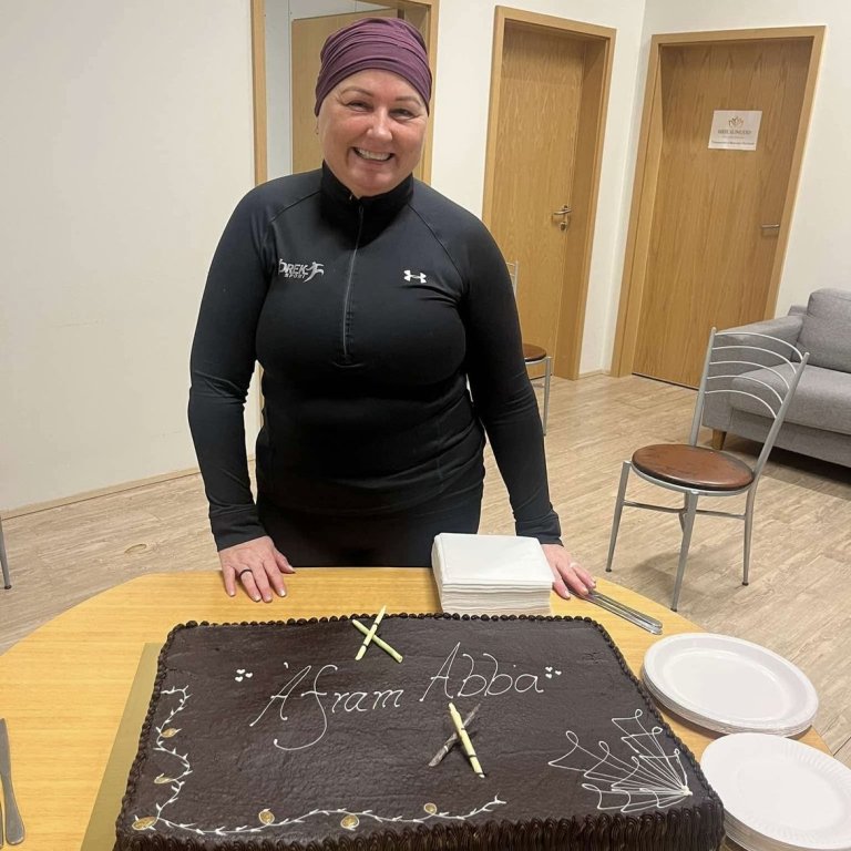 Abba í Þreksport þegar stöðin var með styrktaræfingu þar sem um 100 manns mættu til að leggja henni lið. MYNDIR AÐSENDAR