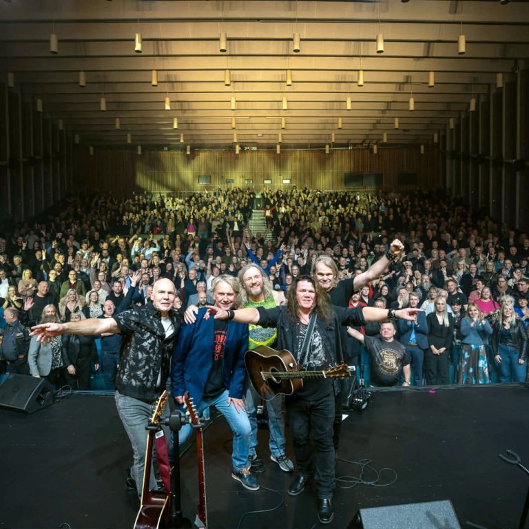 Gildran að nýloknum frábærum tónleikum í Háskólabíói. MYNDIR AÐSENDAR