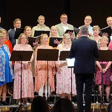 Kammerkórinn á sviði. Mynd: Aðsend.