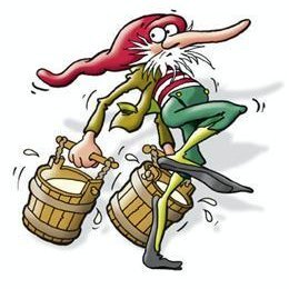 Giljagaur er annar í röð jólasveinanna. Hann faldi sig í fjósinu og fleytti froðuna ofan af mjólkurfötunum þegar enginn sá til. Í gömlum heimildum er getið um Froðusleiki og ekki er ólíklegt að þar sé sami sveinn á ferð. Af heimasíðu Jólamjólkur.