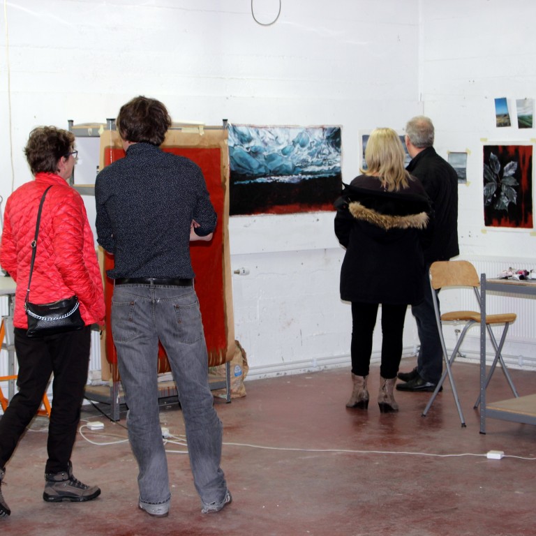 Frá opnu húsi í Nes Listamiðstöð 25. október sl. Ljósm./ KSE