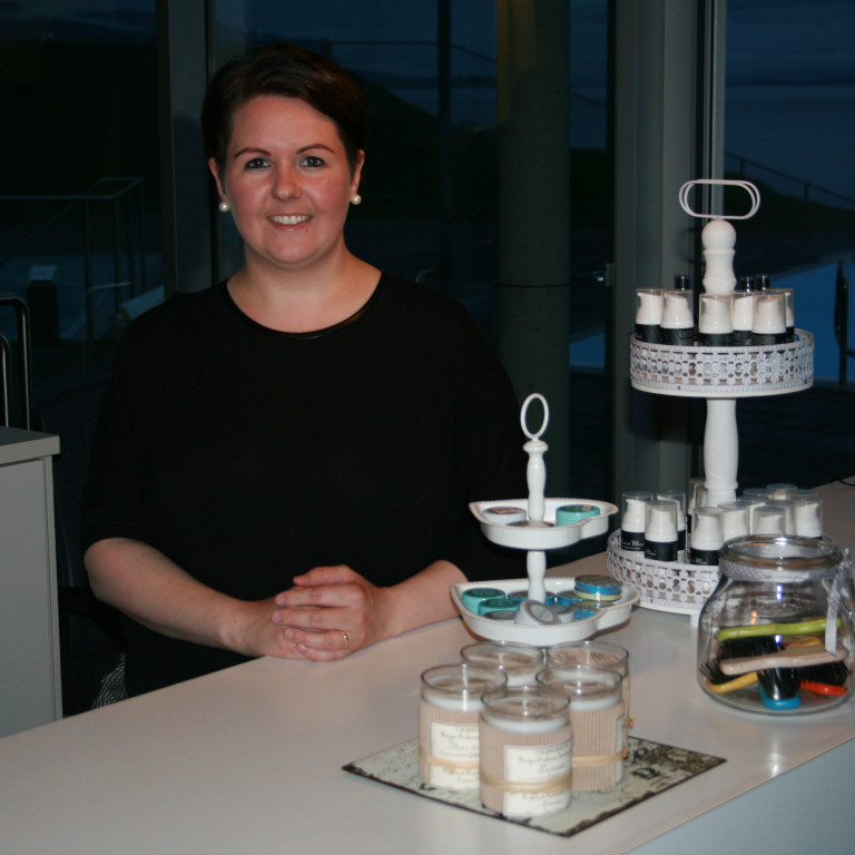 Auður Björk Birgisdóttir og eiginmaður hennar, Rúnar Páll Hreinsson, standa að Infinity blue. Mynd: KSE