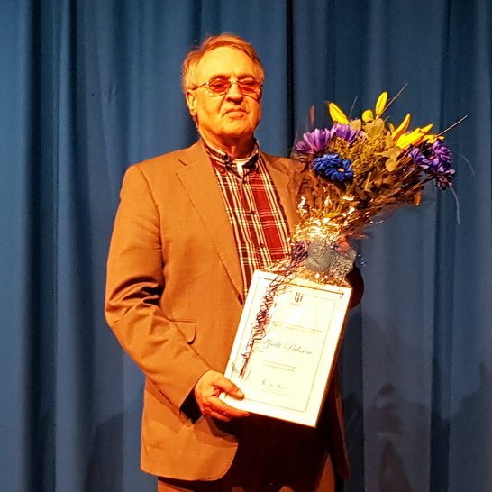 Hjalti Pálsson, heiðursborgari Svfélagsins Skagafjarðar. Myndir: PF.