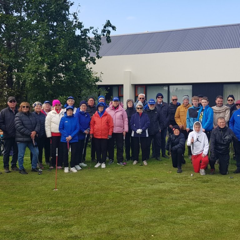 Keppendur mótsins. Mynd: Guðmundur Haukur