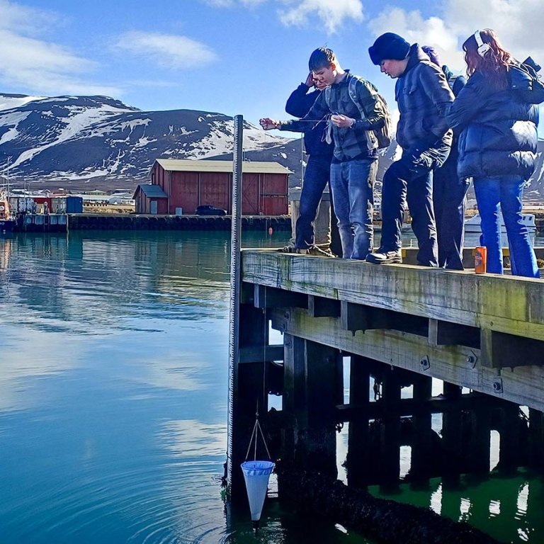 Frá Vísindadögum á Skagaströnd. MYNDIR: HERDÍS STEINARS