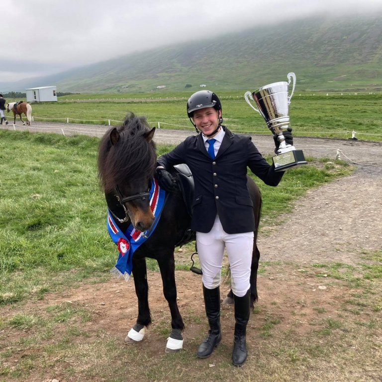 Guðmar Freyr og Sigursteinn eftir úrslitin. Mynd: SMH