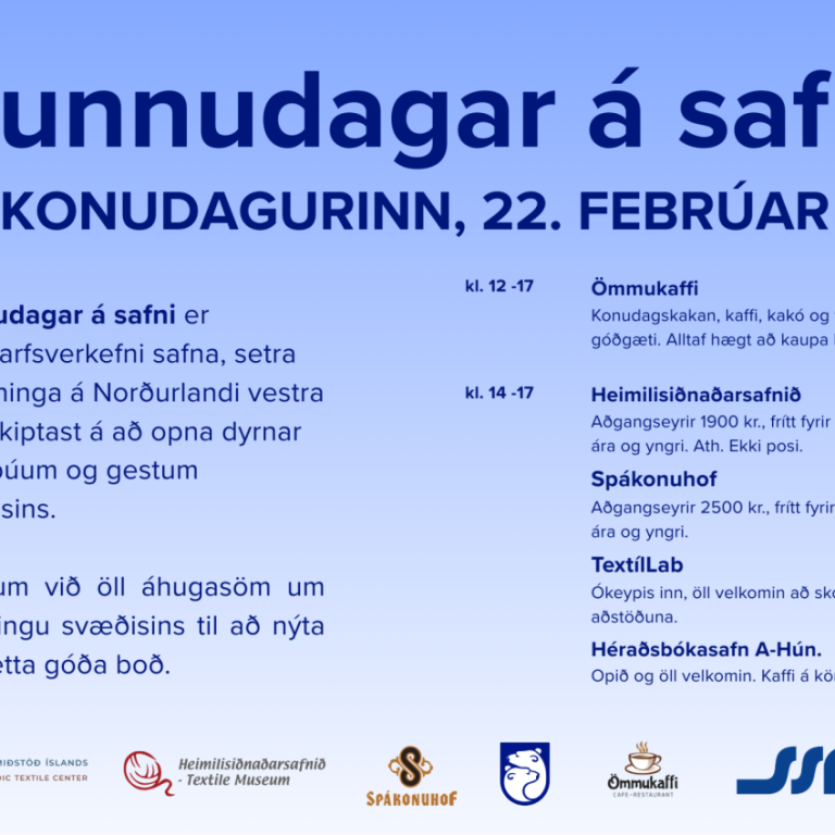 Hljómar sunnudagur á safni ekki bara vel?