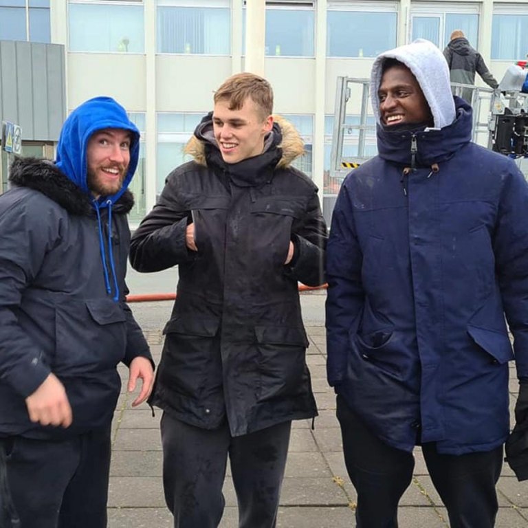 Arnar, Eyþór og Taiwo Badmus. MYNDIR: ÓBS