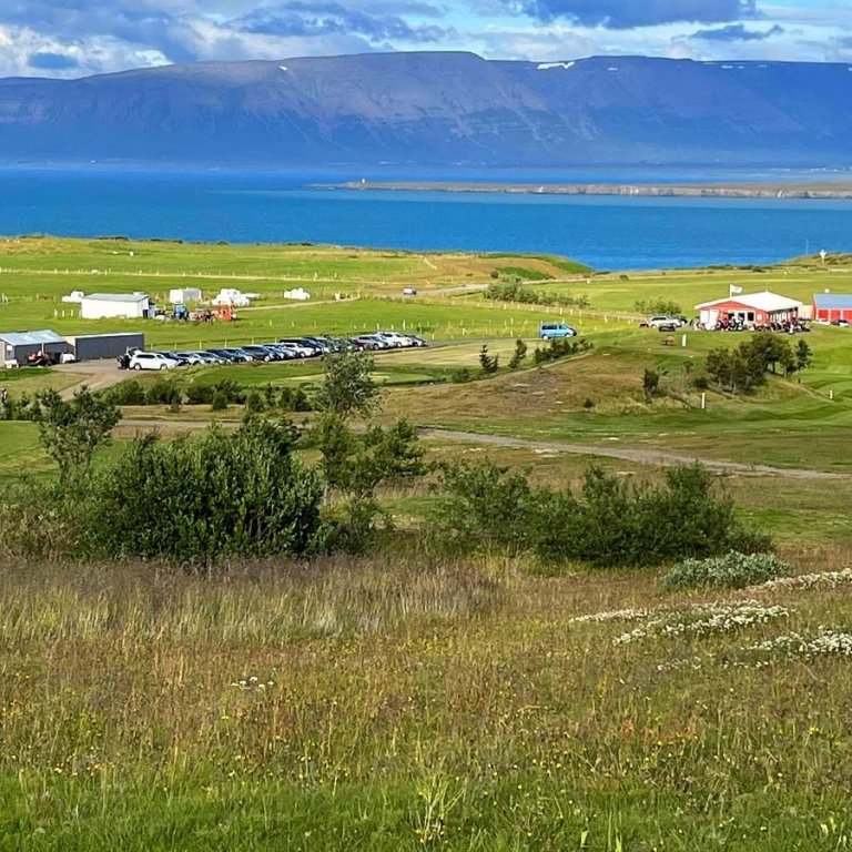 Séð yfir hluta af Hlíðarendavelli. MYND: Sigríður Svavarsdóttir formaður GSS