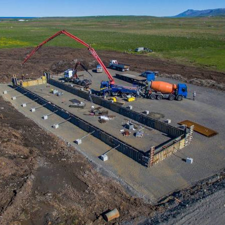 Grunnur að gagnaveri. Mynd: Róbert Daníel Jónsson