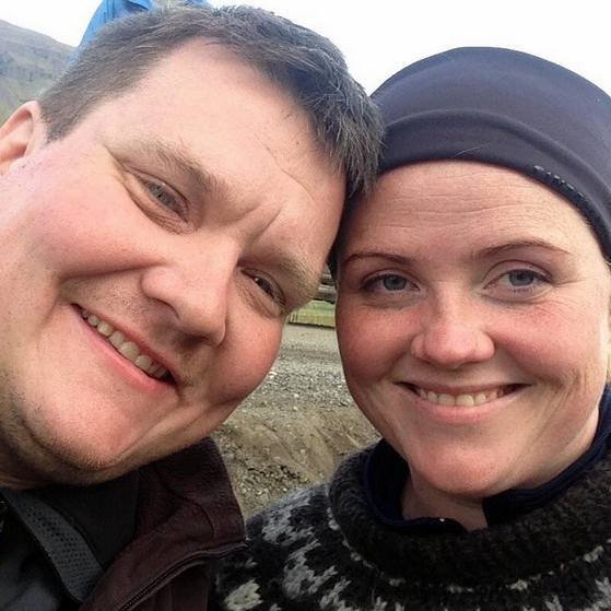 Matgæðingarnir Þorgils og Viktoría.