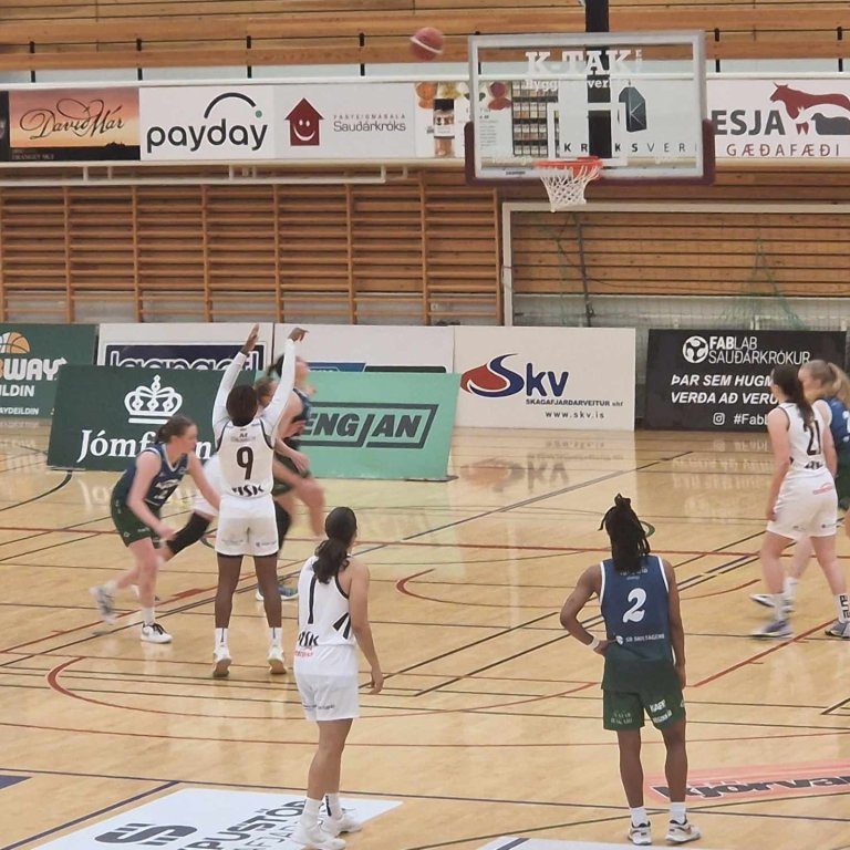 Ify í vítaskoti í leiknum á móti Hamar/Þór Þ. MYND SG