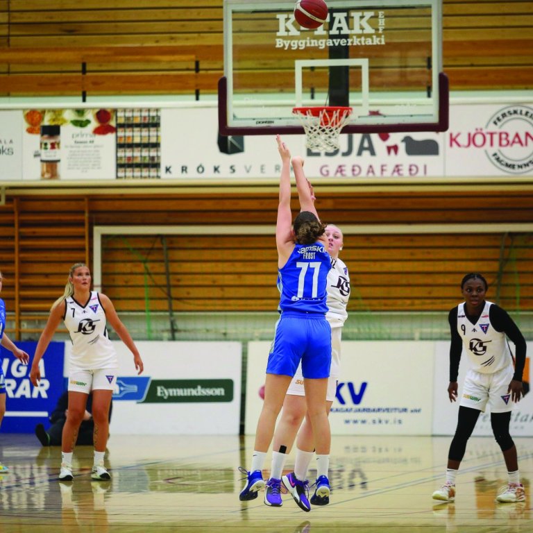 Tindastólsstelpur gegn Stjörnunni. MYND AF FACEBOOK-SÍÐU KKD. TINDASTÓLS.