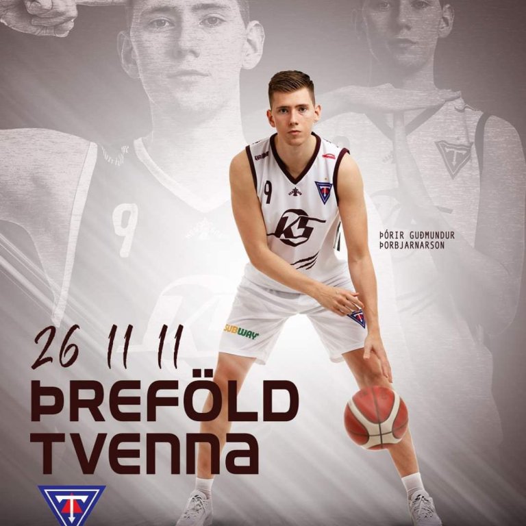 Þórir með þrefalda tvennu... vel gert. Mynd Davíð Már