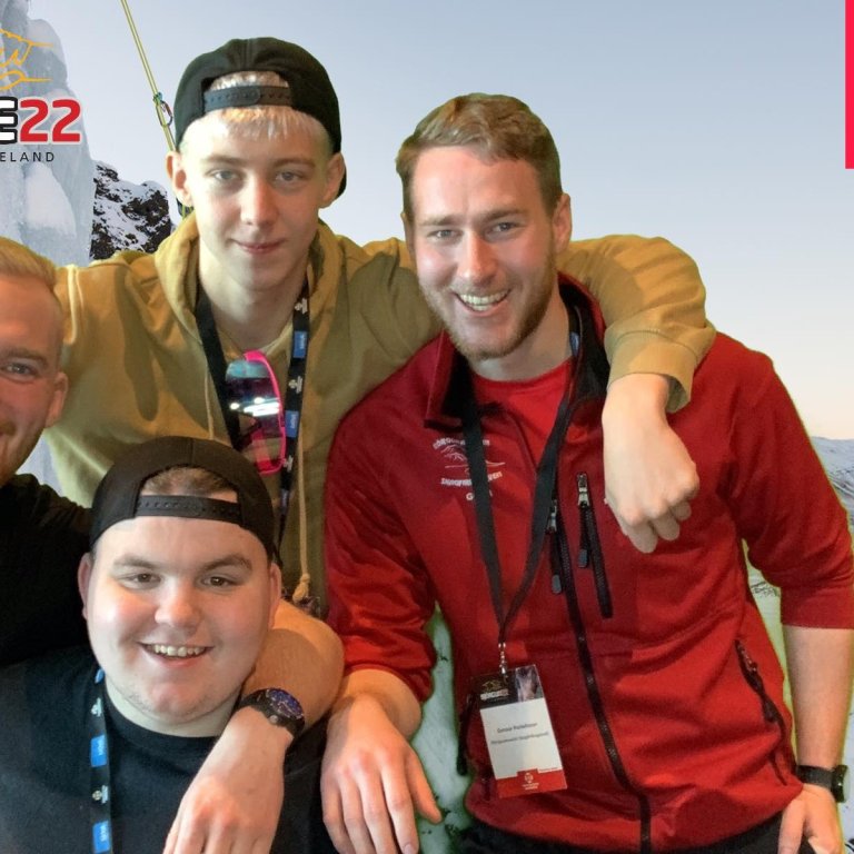 Þetta eru þeir Kristinn Freyr Briem, Sigurjón Heiðar Sigurbjörnsson, Eyþór Jónatansson og Gunnar Þorleifsson.