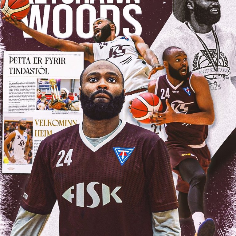 Keyshawn Woods. MYND DAVÍÐ MÁR. GRAFÍK MYNDAR HALLDÓR HALLDÓRSSON.