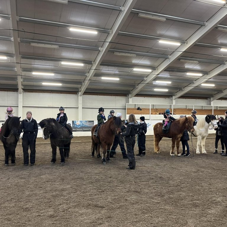 Myndir teknar af Facebook-síðu Hestamannafélags Skagfirðings