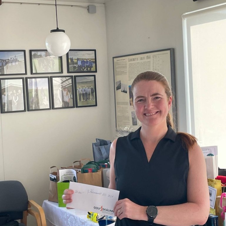 Aldís Hilmarsdóttir fulltrúi GSS en hún varð í 2. sæti á mótinu. MYND: GSS