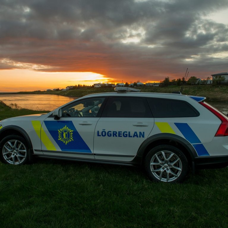 Ein af glæsibifreiðum lögreglunnar. Mynd: H.B.Erlingsson