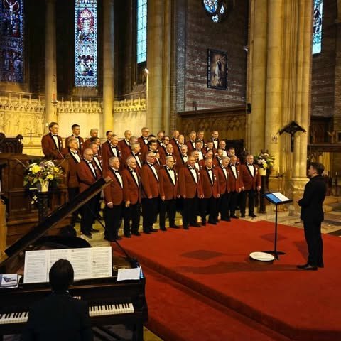 Karlakórinn Heimir kom fram í St.Marys Church í Brighton. Mynd: KMS.