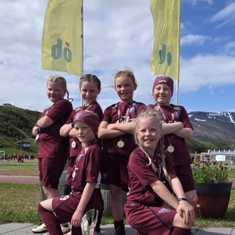 Tindastóls stelpur stóðu sig vel á Króksmóti. Mynd:fb,ób mót Tindastóls.