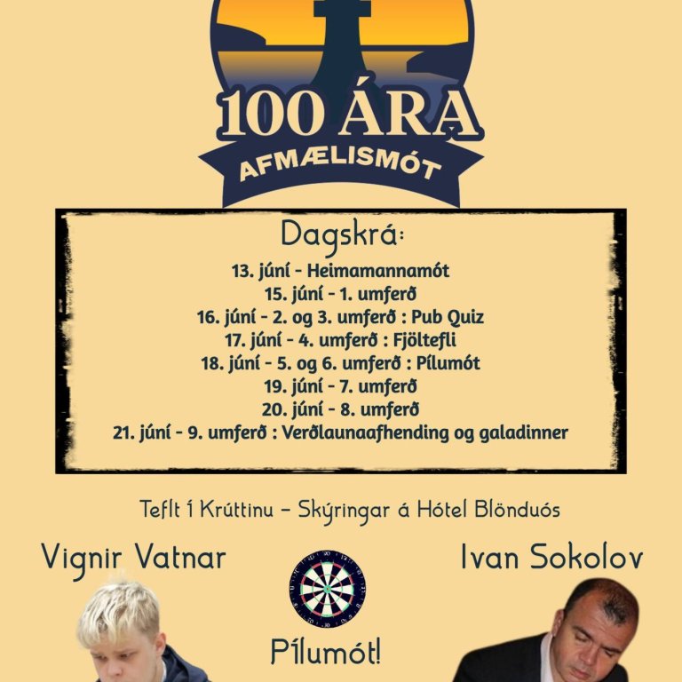 Kunnir stórmeistarar tefla fjöltefli.