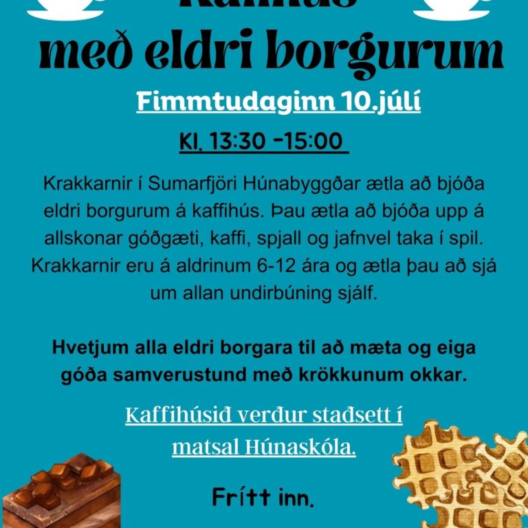 Kaffihúsið í Húnaskóla.