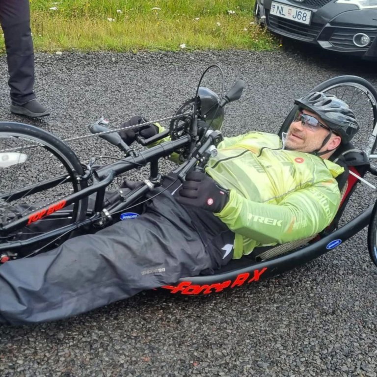 Magnús var brattur á ferðalaginu. Mynd: hmj