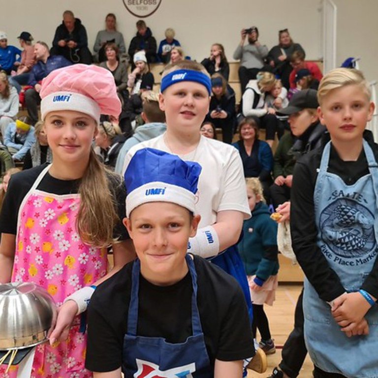 Frá keppni í kökuskreytingum. Mynd: UMFÍ