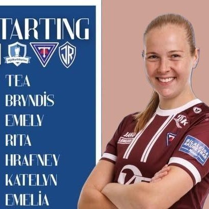 Bryndís Rut fyrirliði. Mynd:facebook,knattspyrnudeildar/Davíð Már.