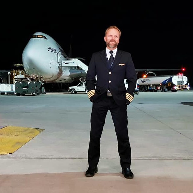 Jónas Kr. Gunnarsson flugstjóri hjá Air Atlanta. Mynd aðsend.