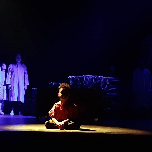 Frá æfingum á Skógarlífi. Mynd: Leikflokkur Húnaþings vestra.