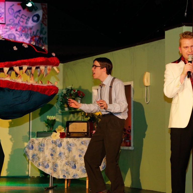 Mynd tekin á æfingu. GG