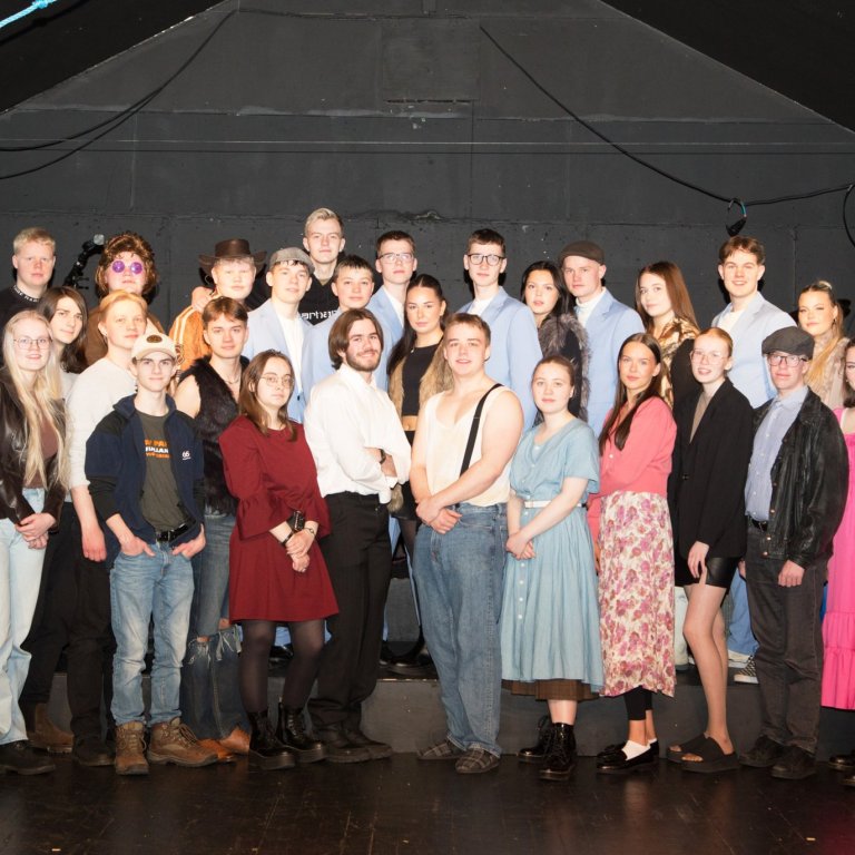 Leikhópurinn. MYND.GG