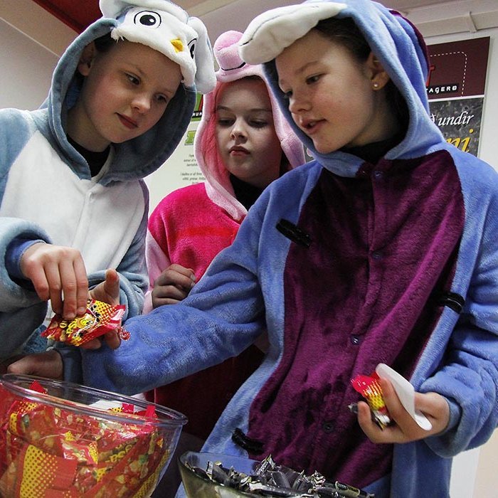 Það var ýmislegt spennandi sem hægt var að nálgast í dag en ekki allt hollt. MYNDIR: ÓAB OG SG