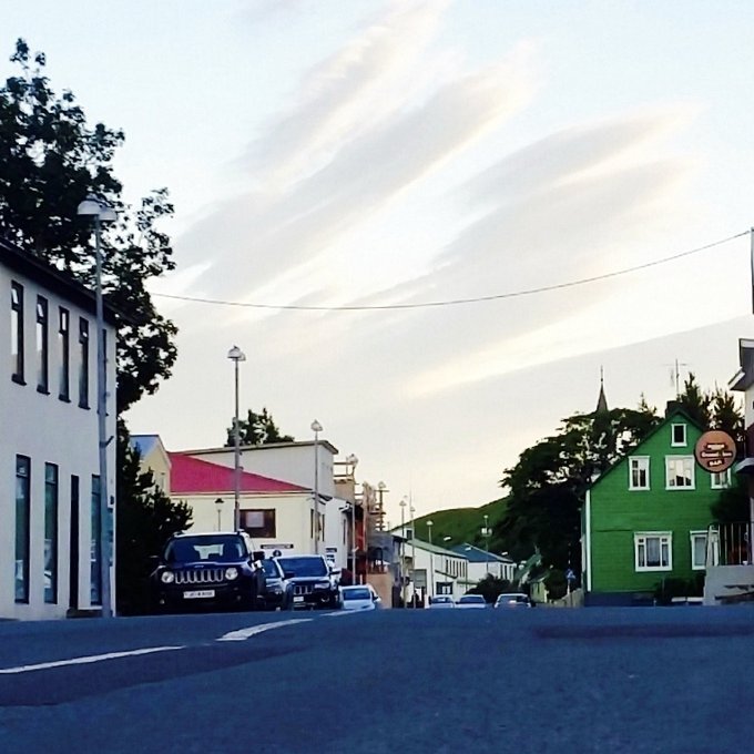 Aðalgatan á Króknum. Mynd: Erla Einarsdóttir.