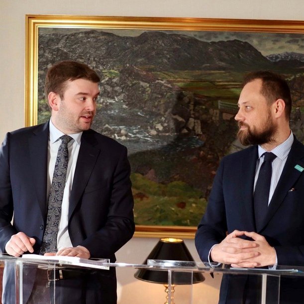 Ásmundur Einar Daðason og Bergsteinn Jónsson. Mynd: Stjórnarráðið.