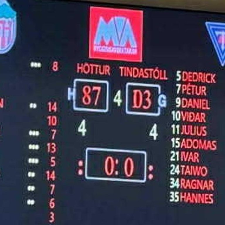 Stigataflan að loknum leik fyrir austan. MYND AF KARFAN.IS