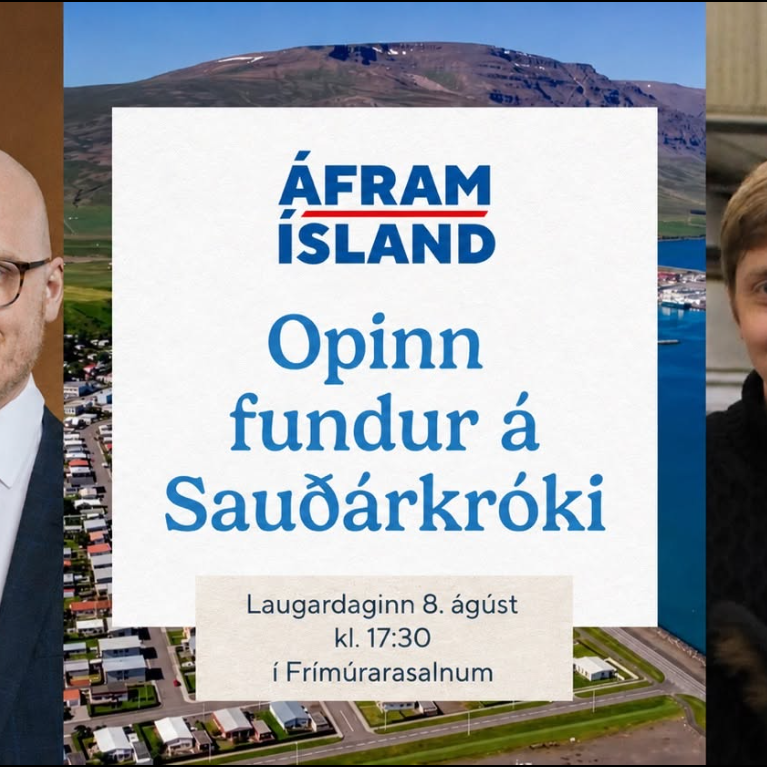 MYND AF VEFSÍÐU ÁFRAM ÍSLAND