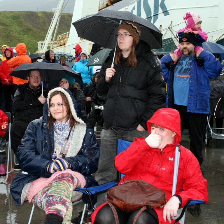 Áhöfnin á Húna II með tónleika í gærkveldi