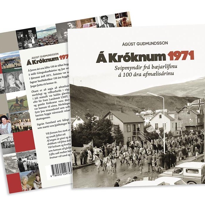 Kápa og bak bókarinnar Á Króknum 1971. MYND: ÓAB