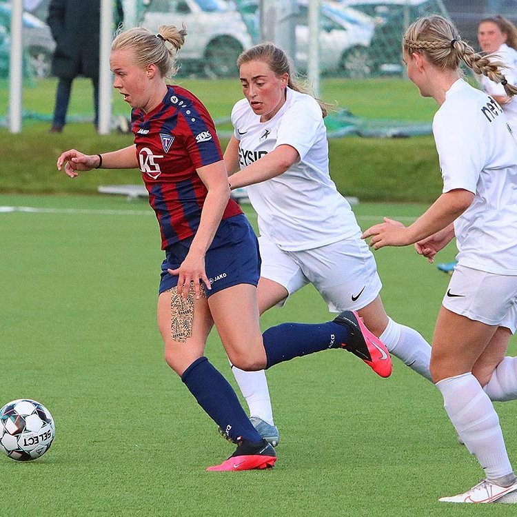 Aldís María gerði fyrsta markið í kvöld og lagði annað upp. MYND: ÓAB