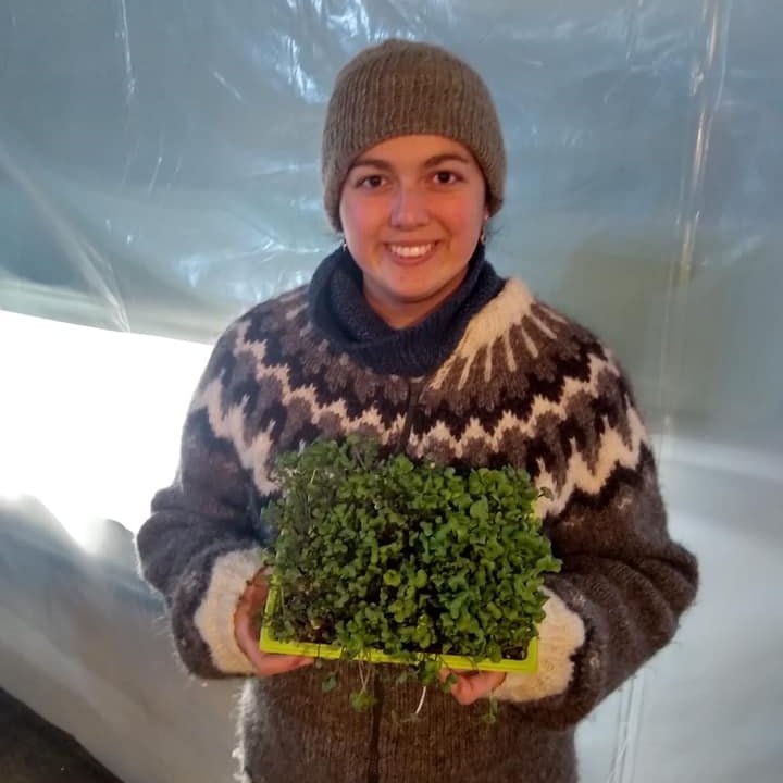 Amber Moroe eigandi Ísponica. MYNDIR AÐSENDAR