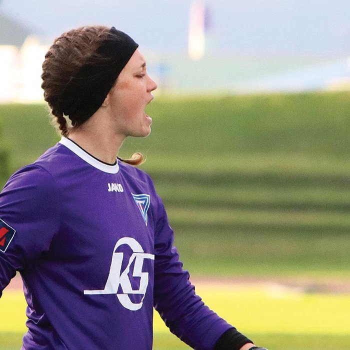 Amber Michel markvörður Tindastóls. MYND: ÓAB