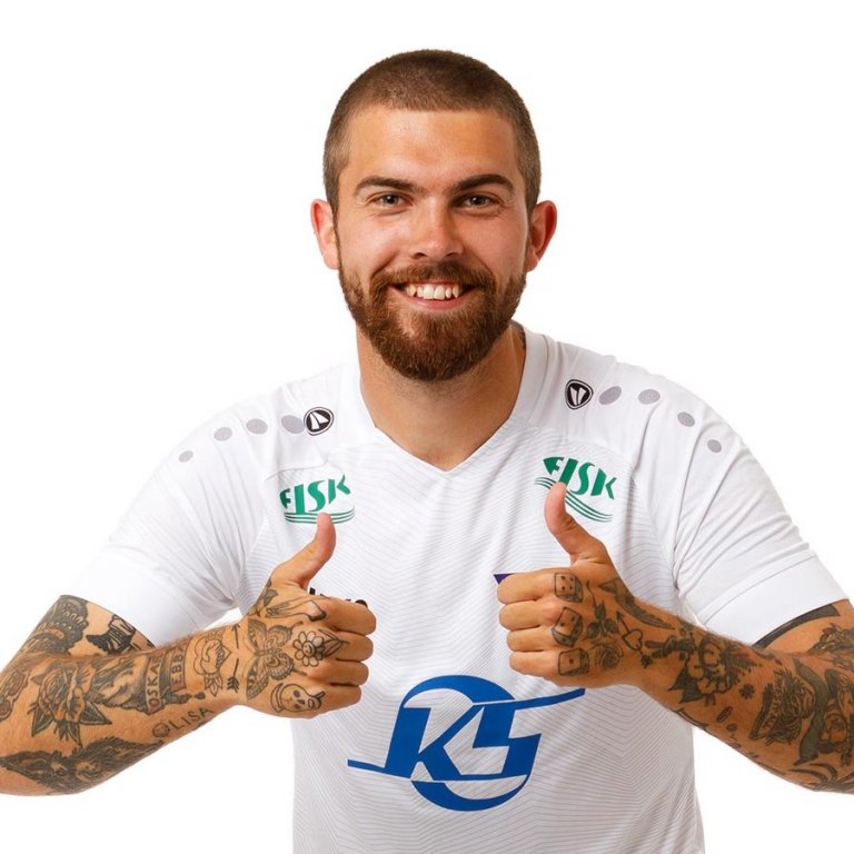 Anton í stuði í myndatöku. MYND: DAVÍÐ MÁR