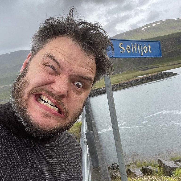 Svavar Knútur skellir í Self-ljót við Selfljót á leiðinni á Borgarfjörð eystri. AÐSEND MYND