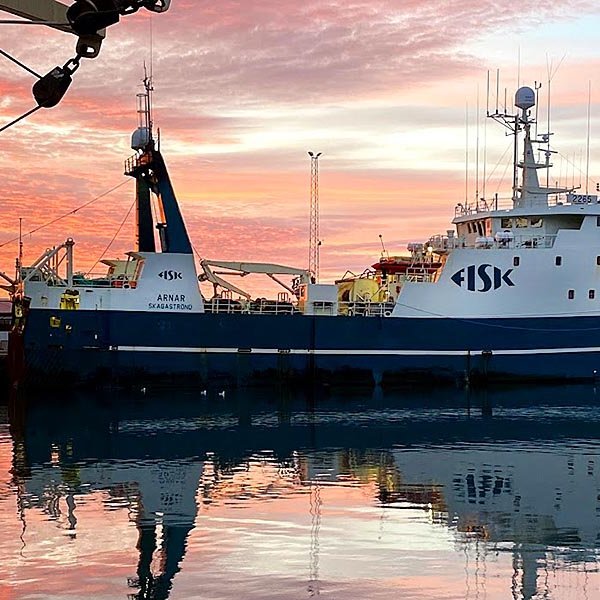 Arnar HU1 í höfn á Sauðárkróki. MYND AF SÍÐU FISK