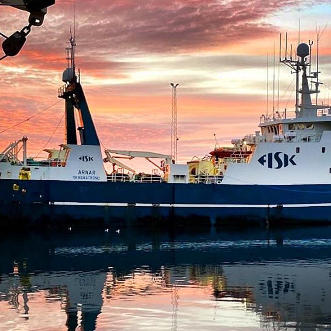 Arnar í höfn. MYND AF FISK.IS