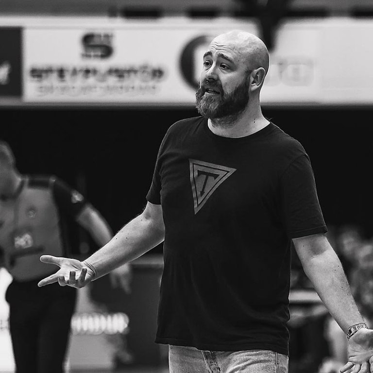 Arnar í ham í leik á dögunum. MYND: DAVÍÐ MÁR